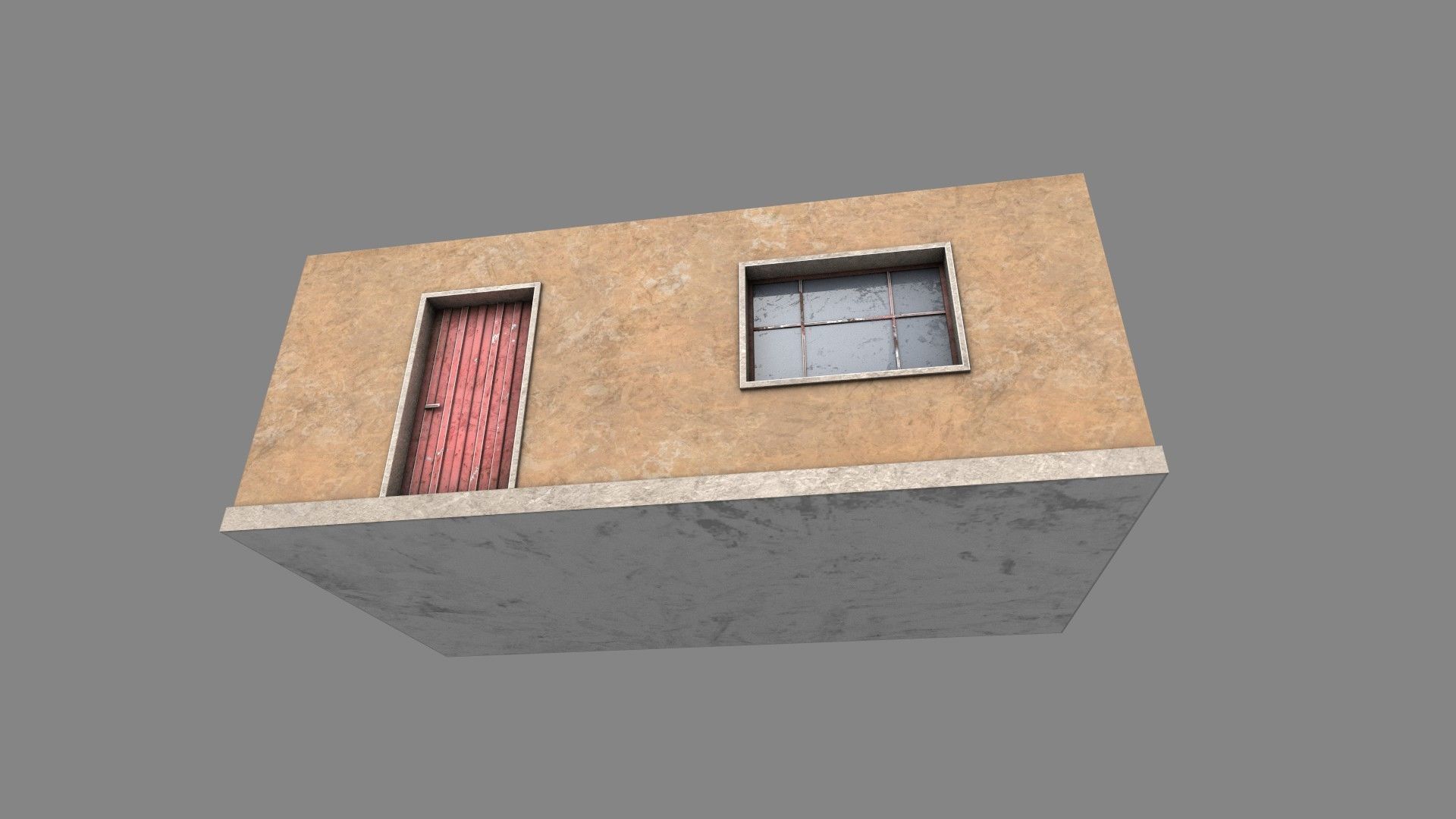 Favela Building 01 Low-poly 3D model_6