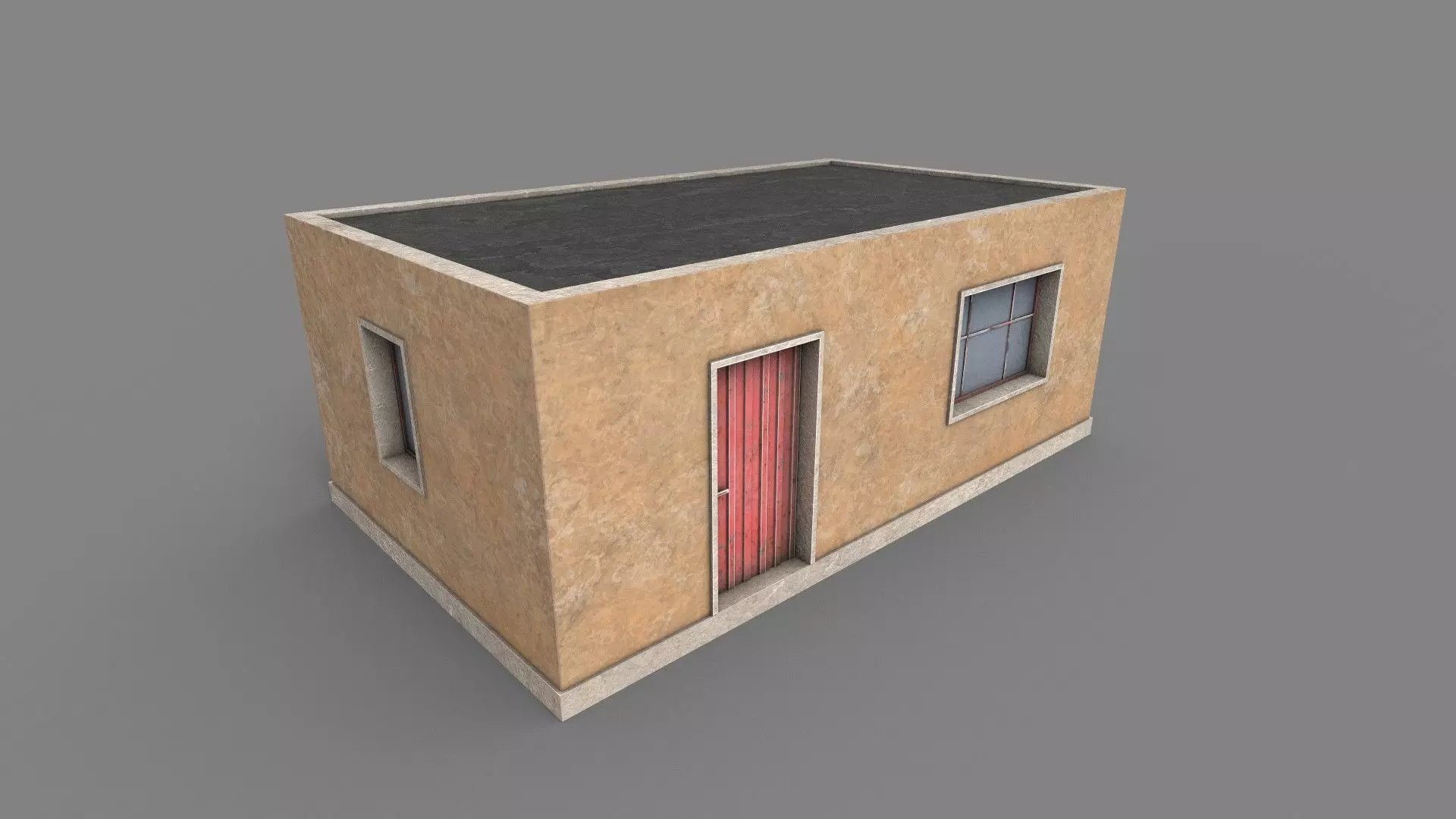 Favela Building 01 Low-poly 3D model_0