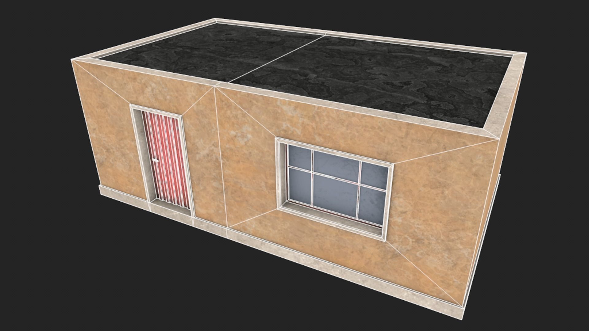 Favela Building 01 Low-poly 3D model_8