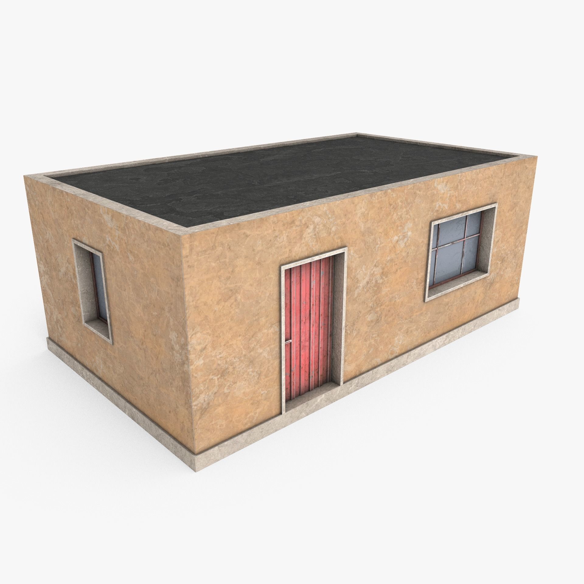 Favela Building 01 Low-poly 3D model_1