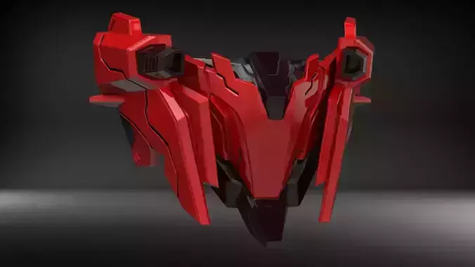 Red Comet Mask 3D print model