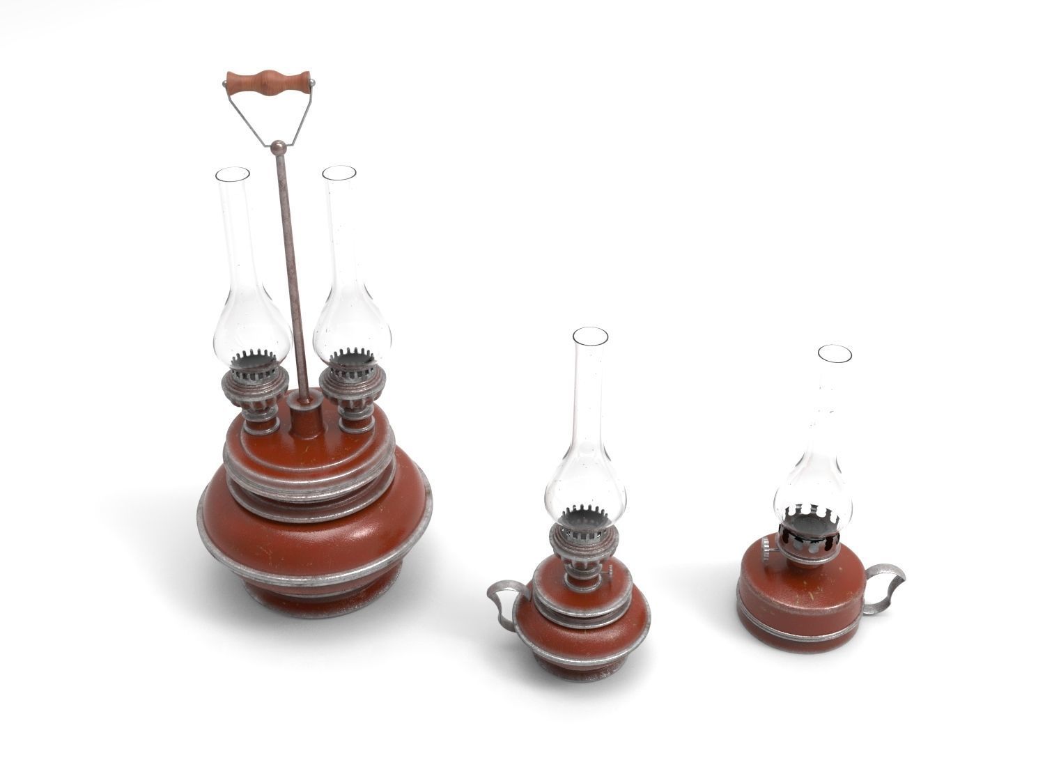 Kerosene lamps 3D model_5
