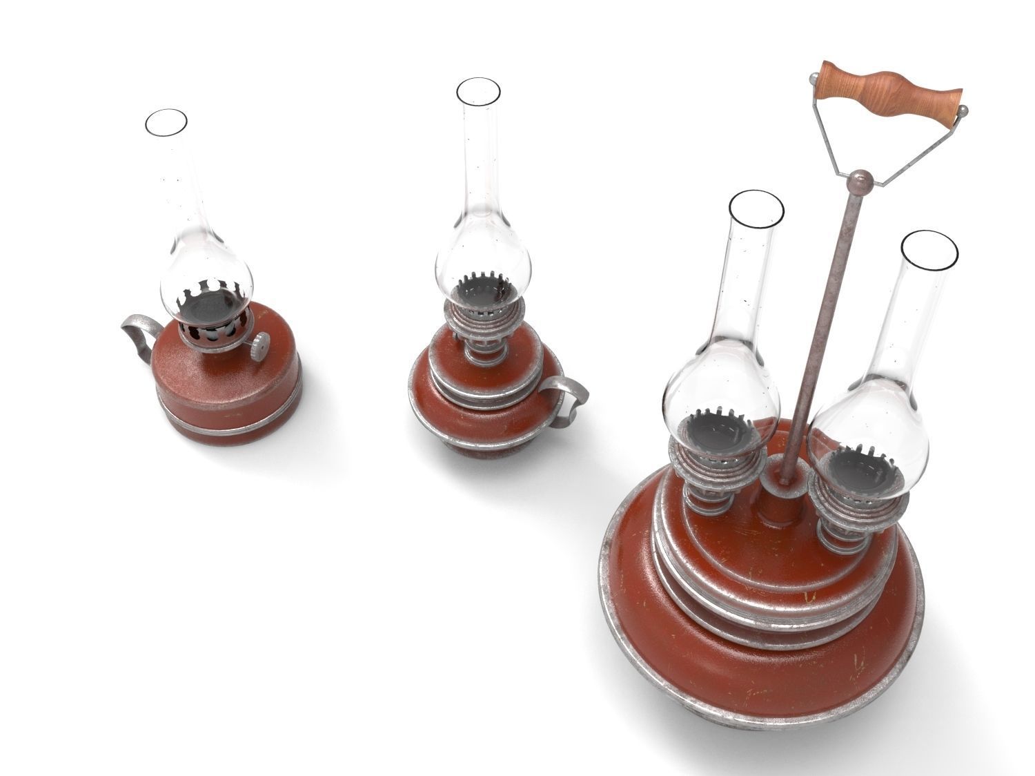 Kerosene lamps 3D model_6