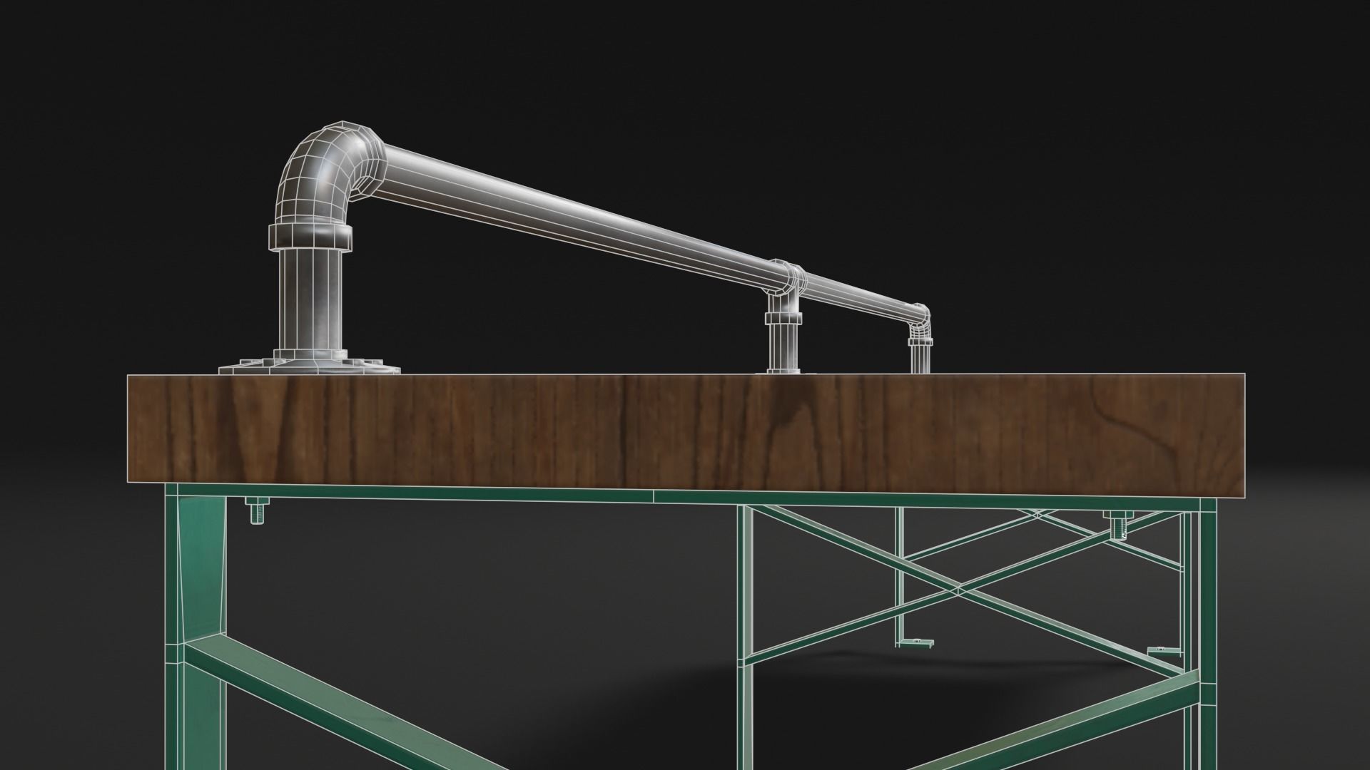 Holding Cell Bench 3D model_17