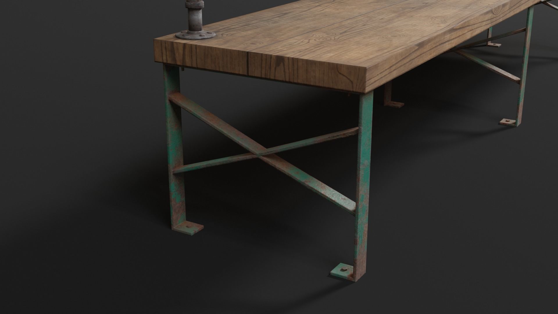 Holding Cell Bench 3D model_12