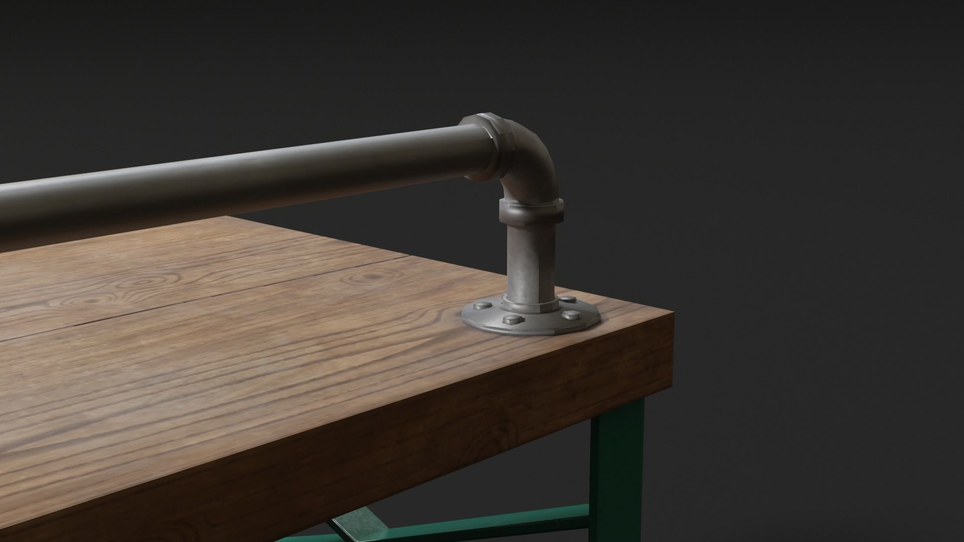 Holding Cell Bench 3D model_15