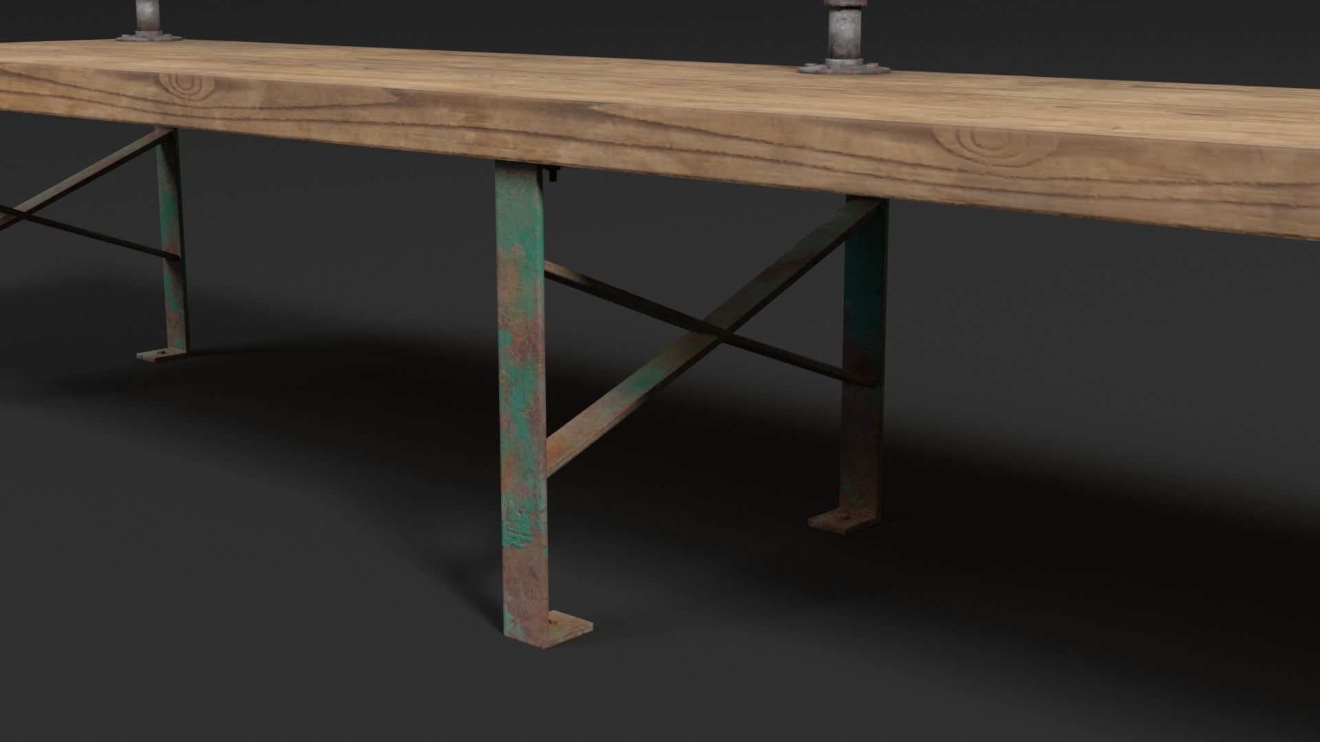 Holding Cell Bench 3D model_11