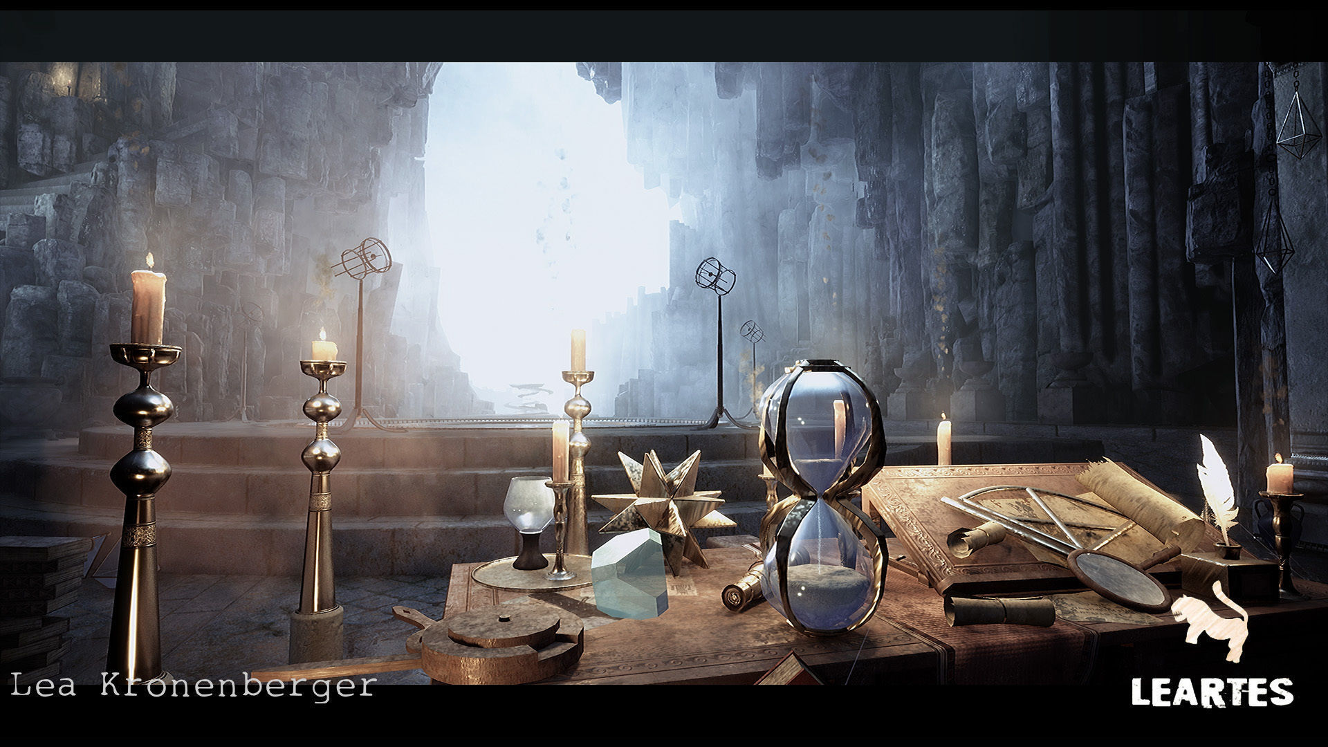 Merlins Cave Environment in Unreal Engine Low-poly 3D model_6