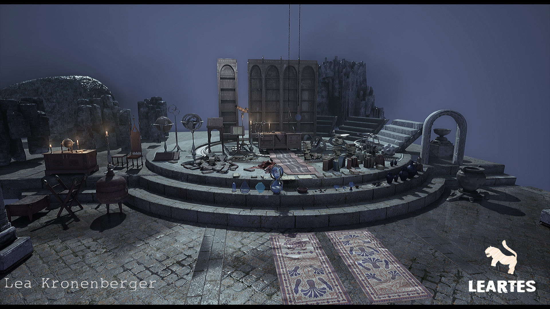 Merlins Cave Environment in Unreal Engine Low-poly 3D model_16