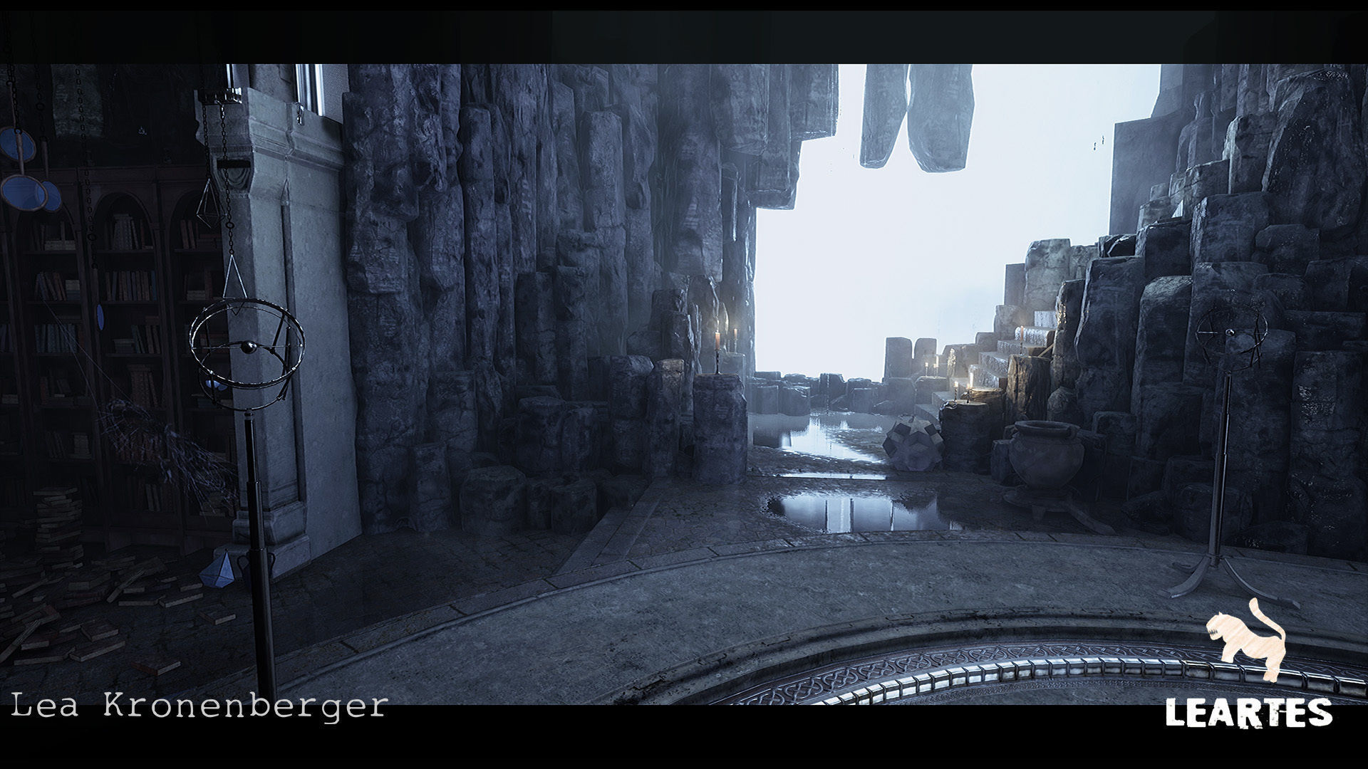 Merlins Cave Environment in Unreal Engine Low-poly 3D model_11