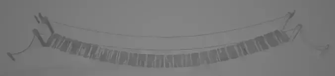 Rope Bridge Free 3D model