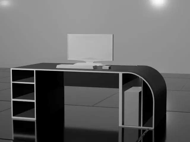 Office table 3D model_0