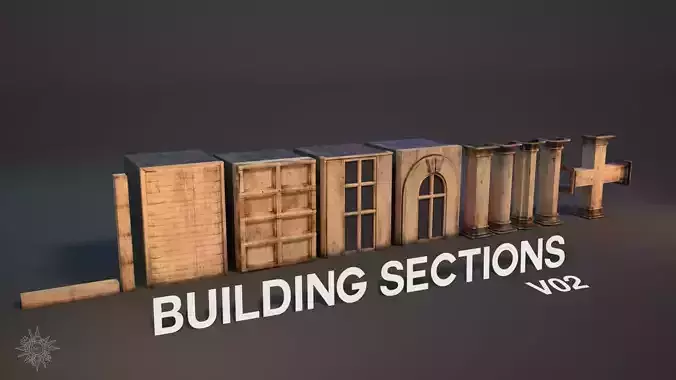 Build it your way with Building Sections V02 3D model