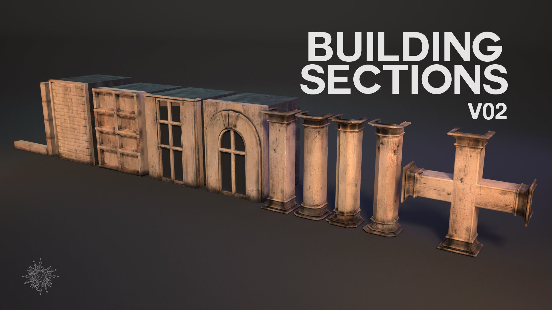 Build it your way with Building Sections V02 3D model_1