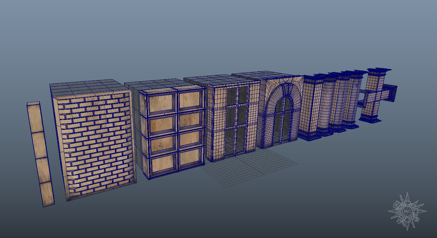 Build it your way with Building Sections V02 3D model_12