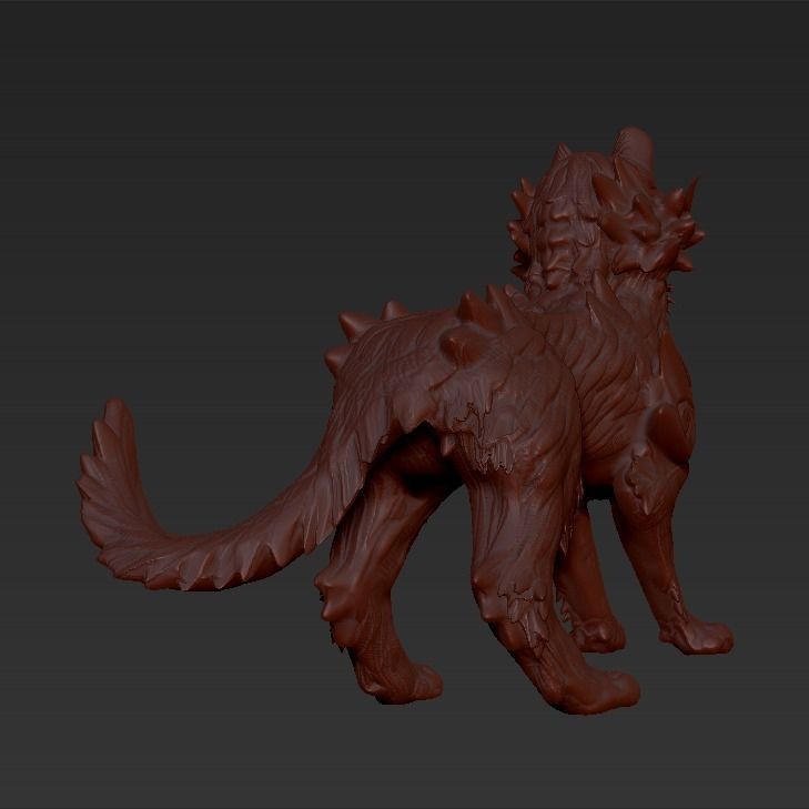 Chinese Dragon Cat 3D print model_4