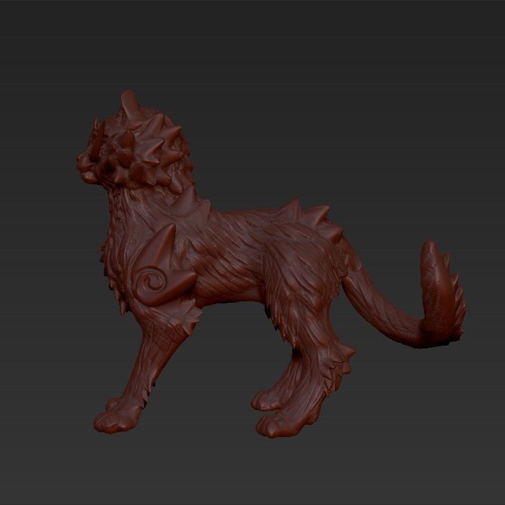 Chinese Dragon Cat 3D print model_1