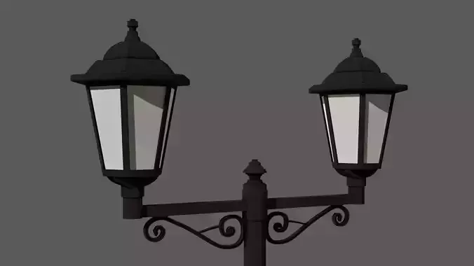street light Low-poly 3D model