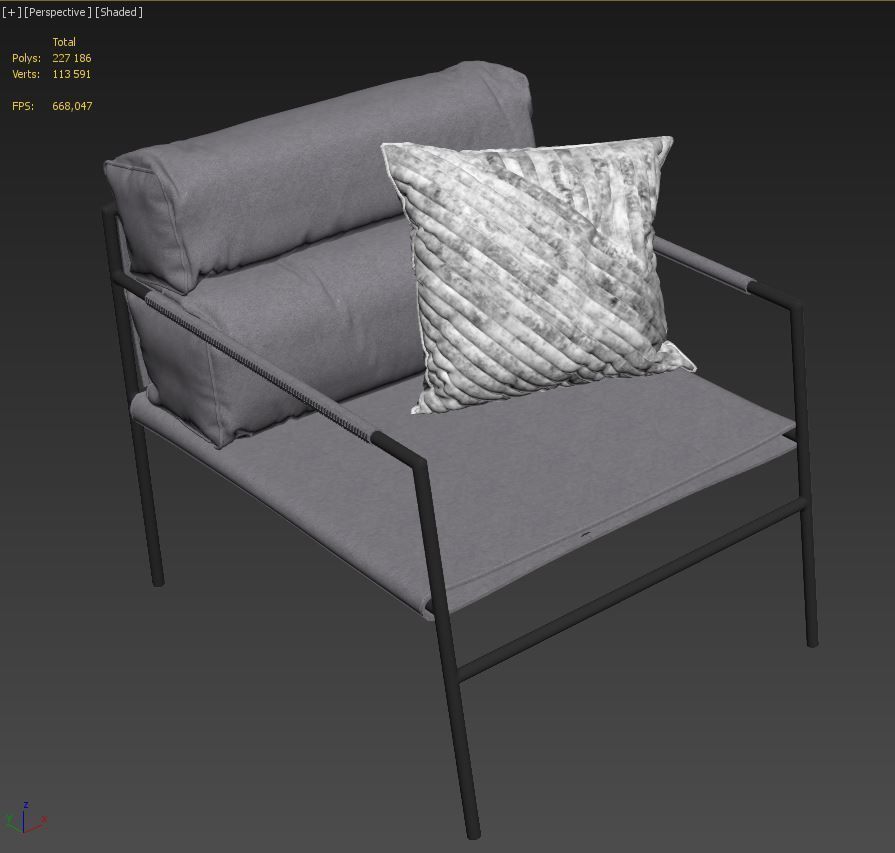 Ritzwell JK armchair 3D model_1