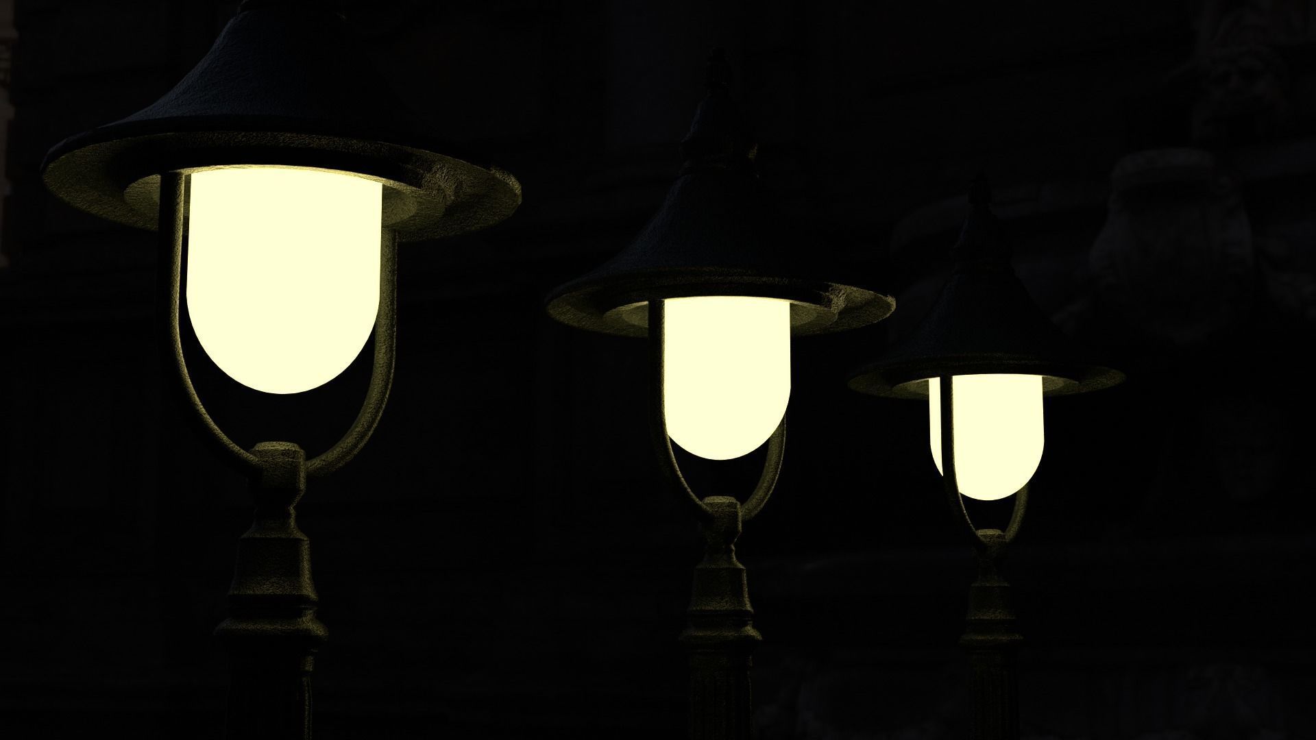 STREET LIGHT Low-poly 3D model_3