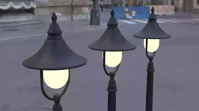 STREET LIGHT Low-poly 3D model