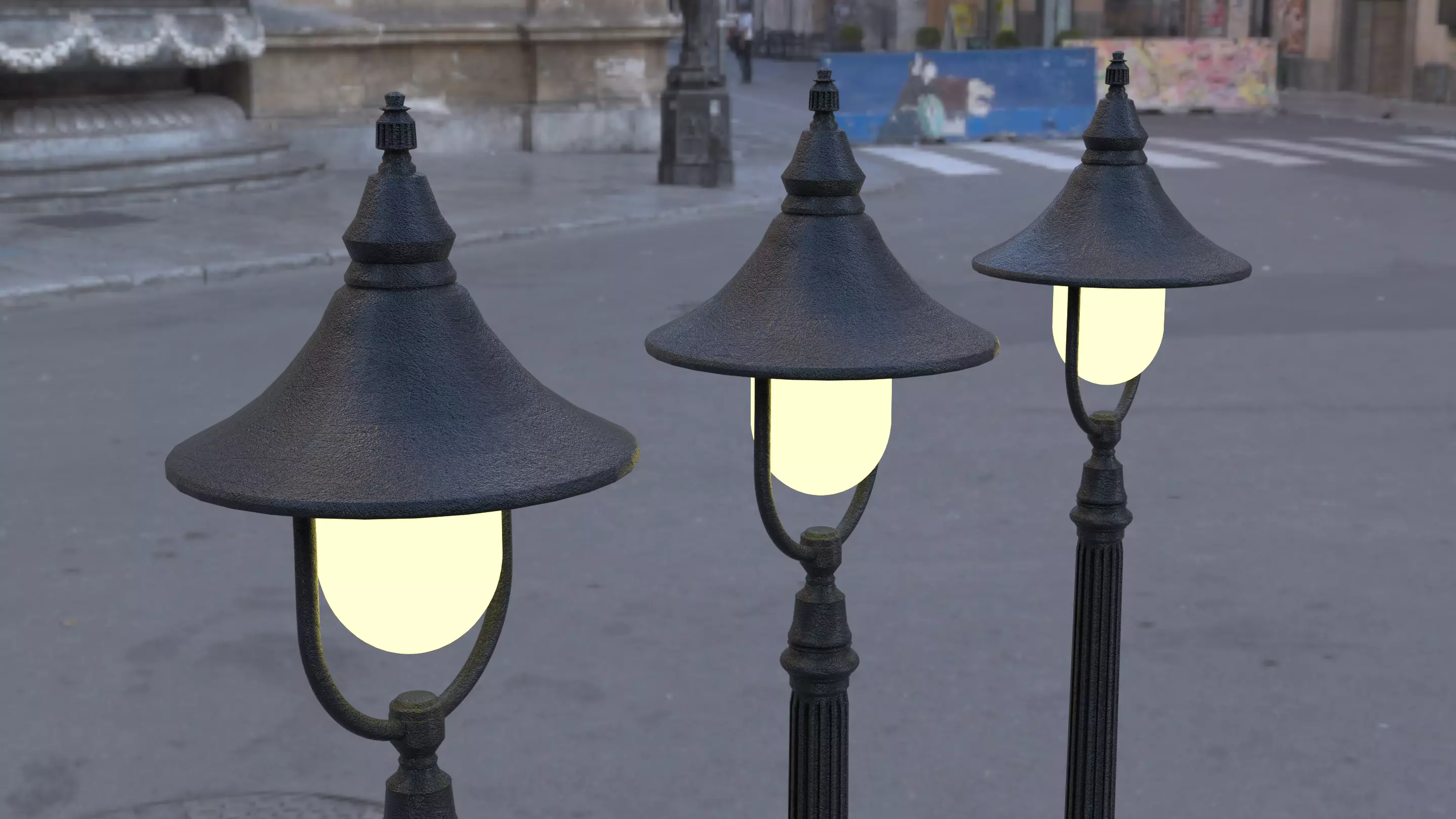 STREET LIGHT Low-poly 3D model_0