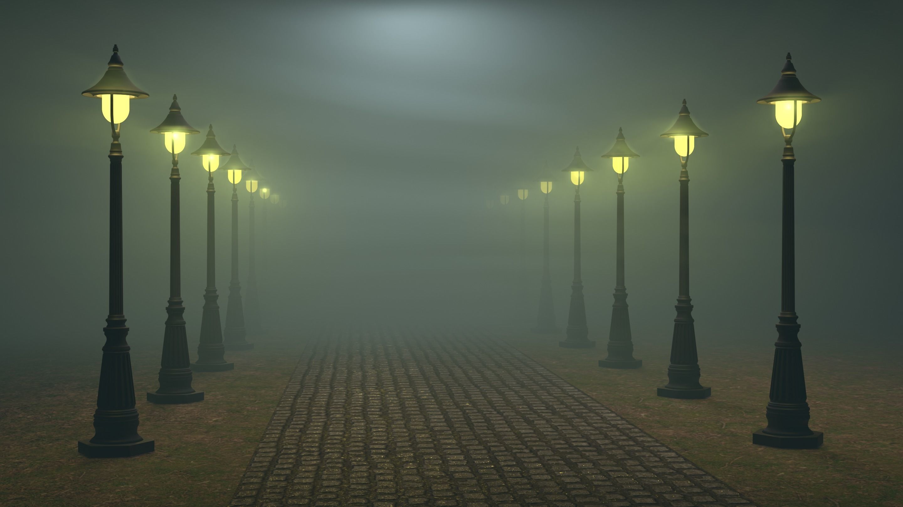 STREET LIGHT Low-poly 3D model_1