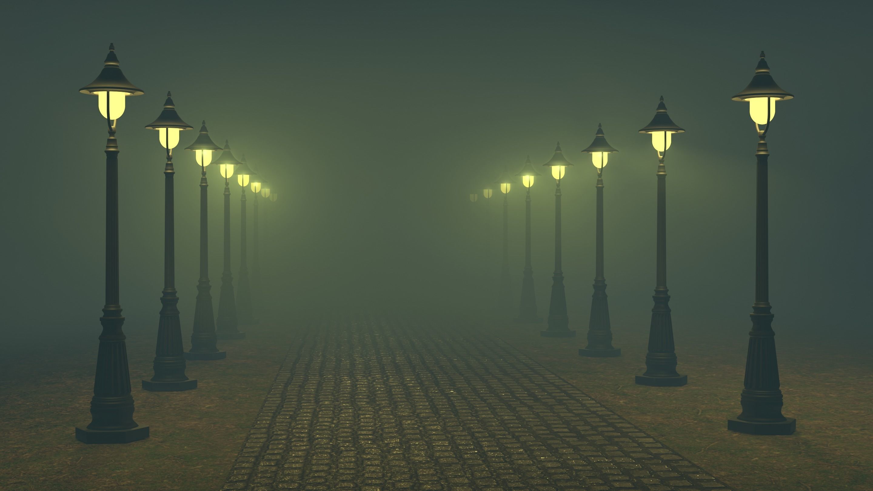 STREET LIGHT Low-poly 3D model_5