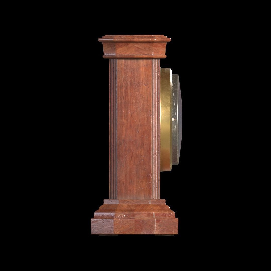 Vintage Clock Low-poly 3D model_3