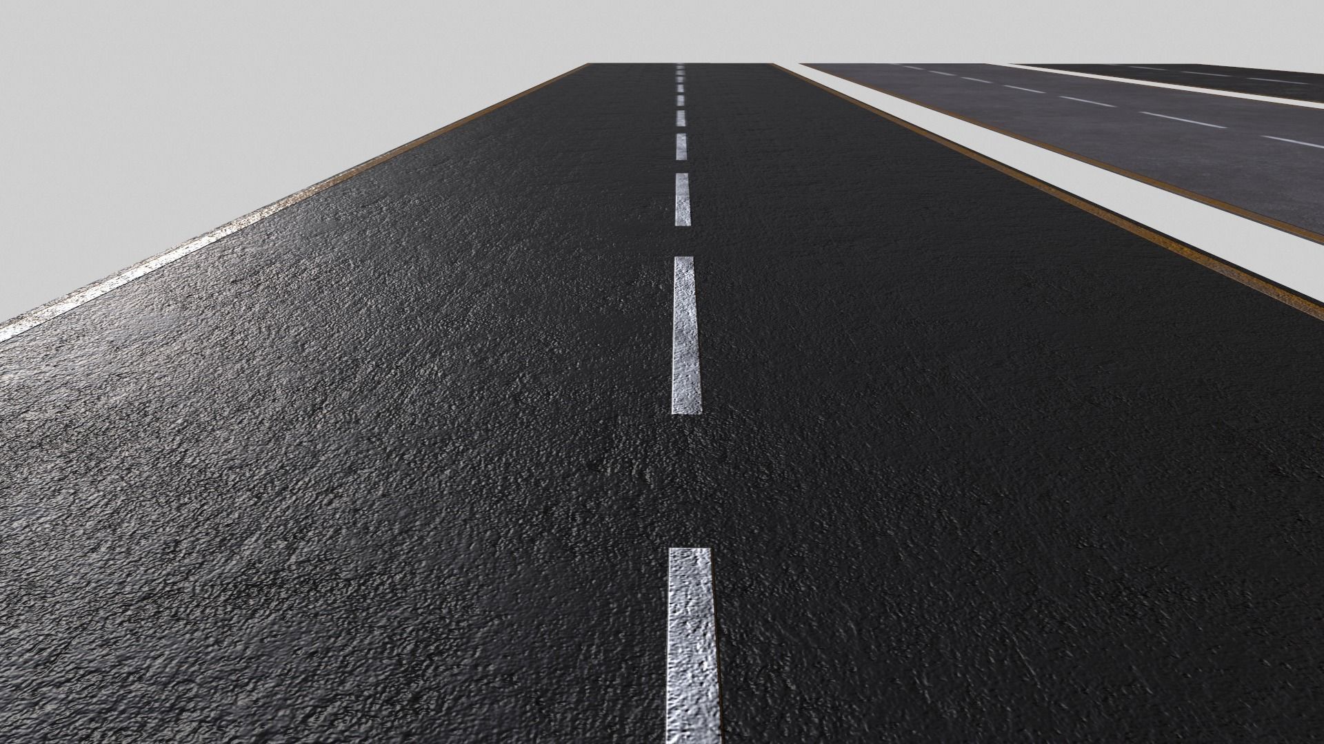 Asphalt PBR road with lines Texture_3
