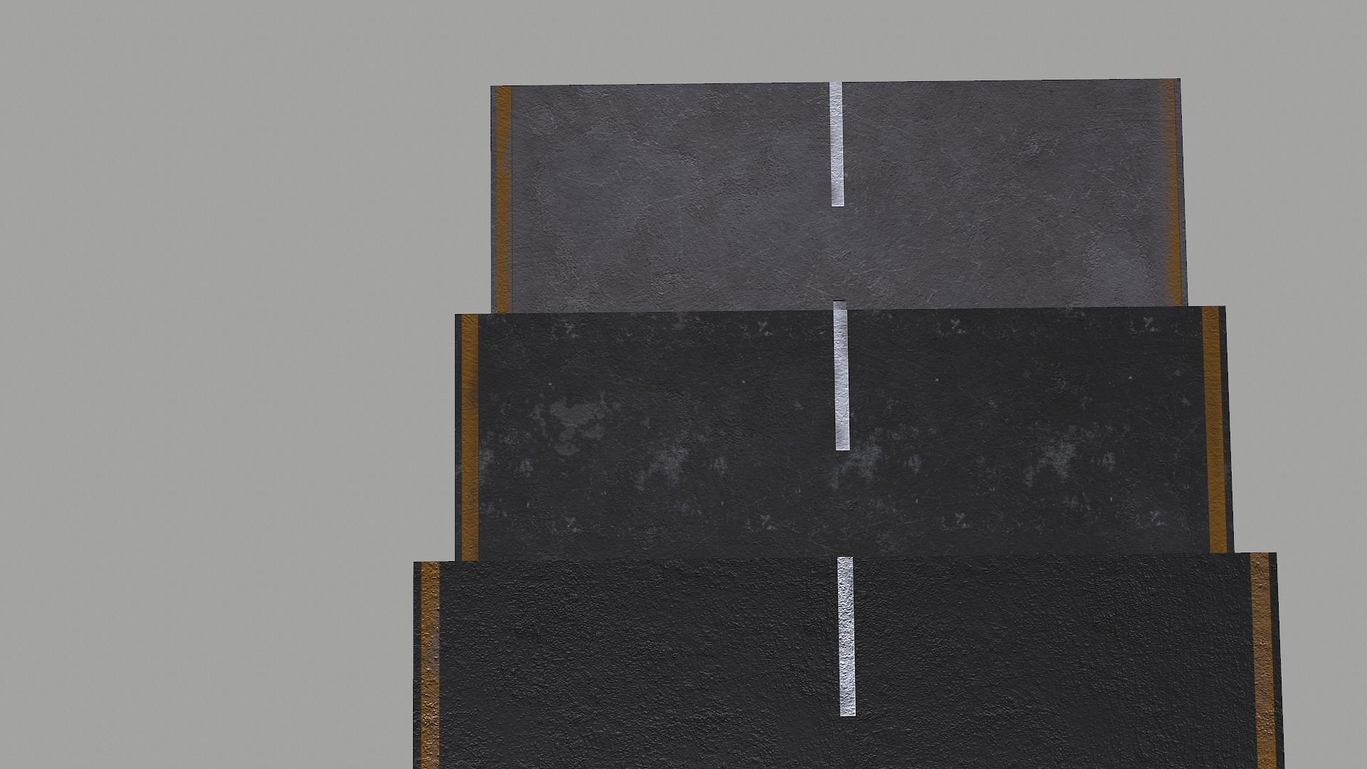 Asphalt PBR road with lines Texture_11