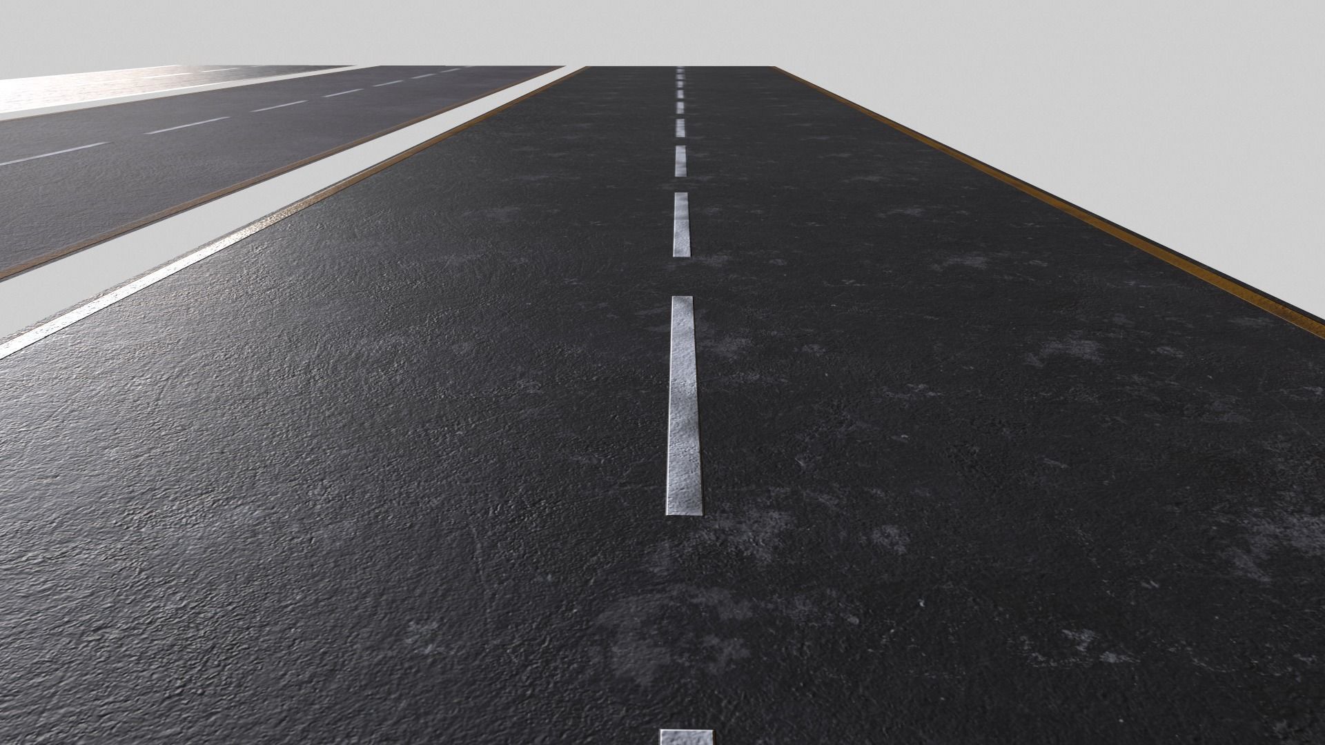 Asphalt PBR road with lines Texture_5