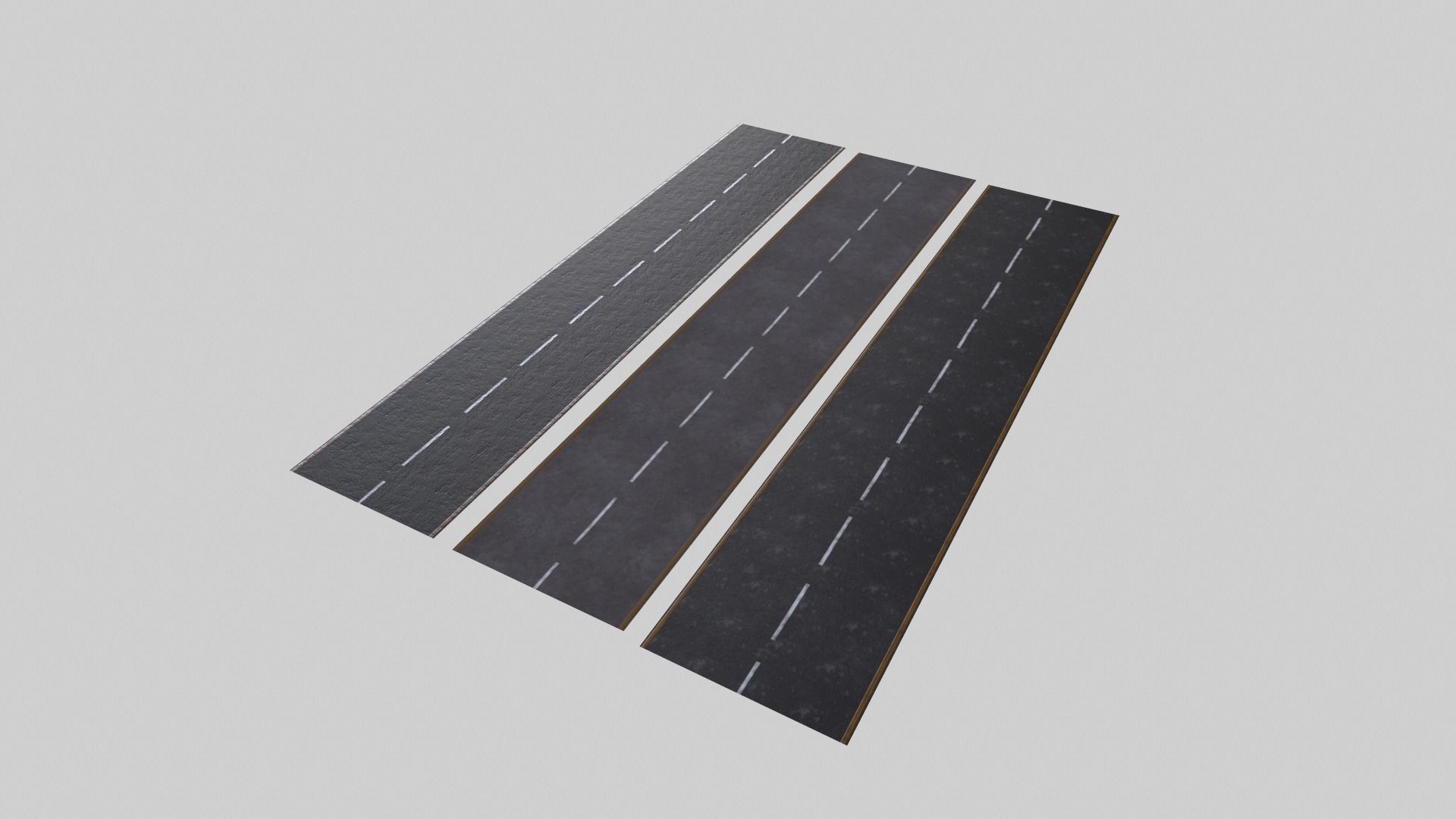 Asphalt PBR road with lines Texture_10