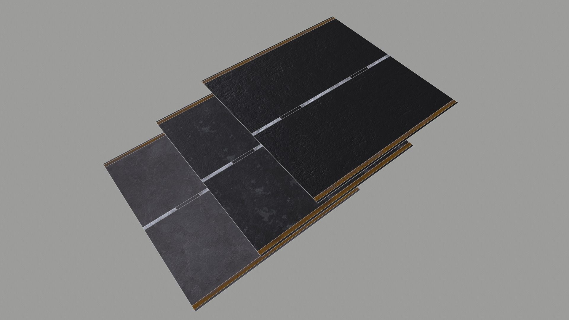 Asphalt PBR road with lines Texture_9