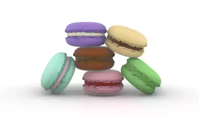 Macaron colorful macaroons