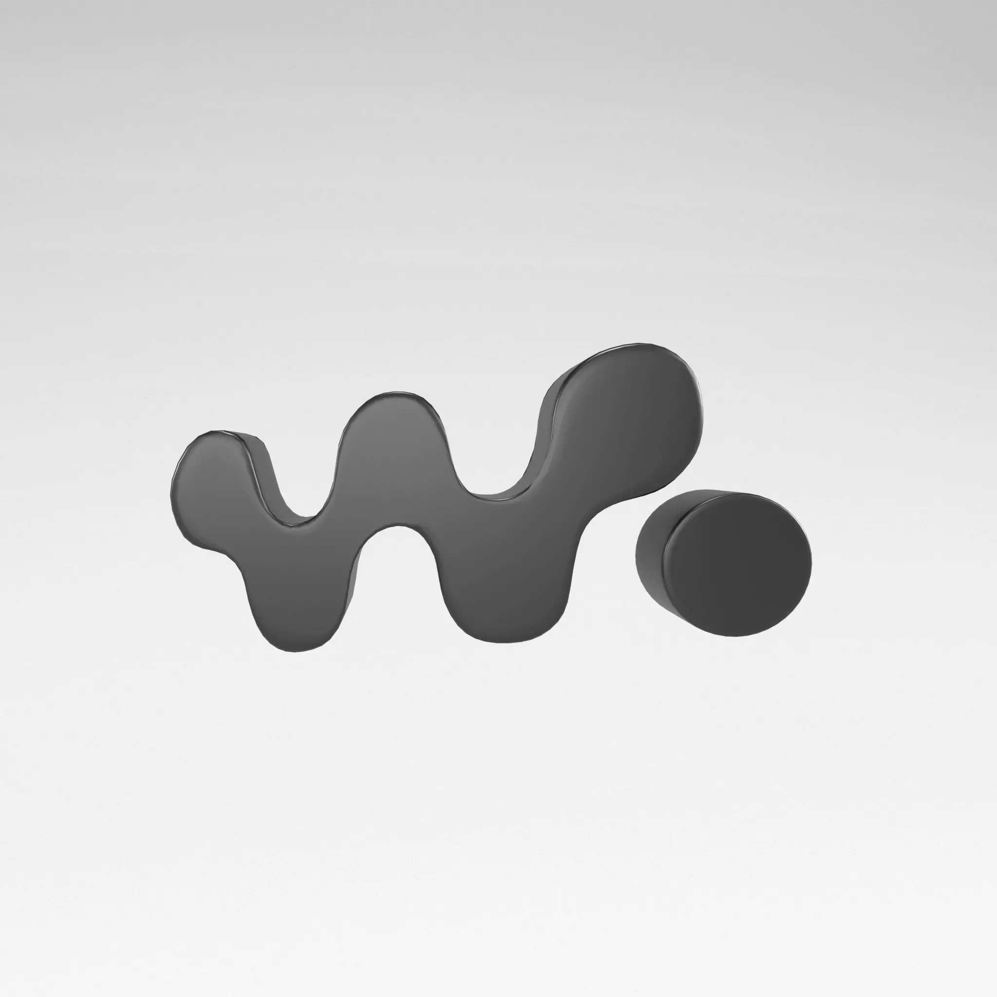 Walkman Logo v1 003 Free low-poly 3D model