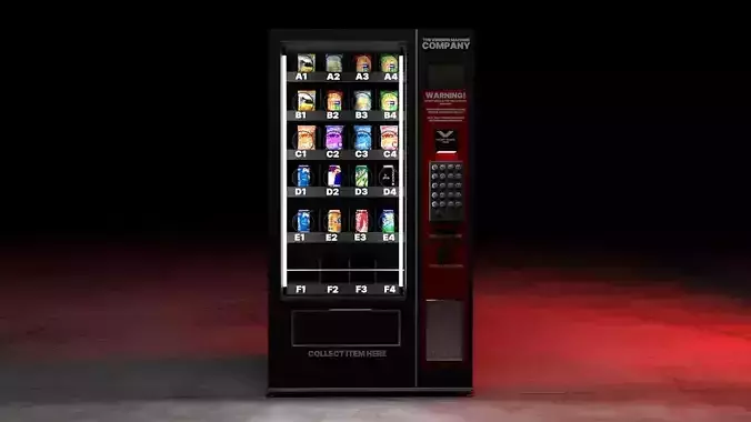 vending machine high quality Low-poly 3D model