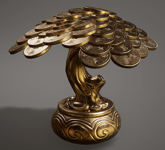 Money Tree Low-poly 3D model