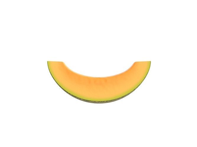 Sliced Melon 3D model 2