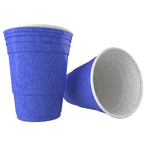 blue Solo Cup 3D model