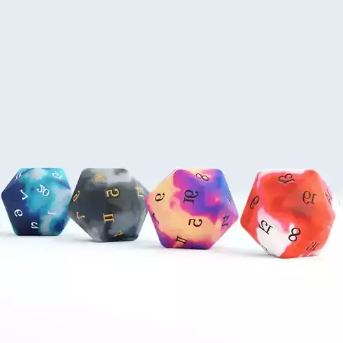 D20 Ocean Reef Dice