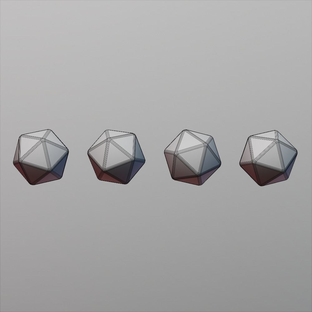 D20 Magic Dice Set 3D model_4