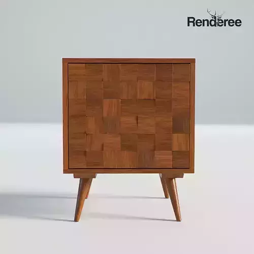 Vintage Wooden Nightstand