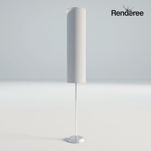 White Fabric Lamps 3D model