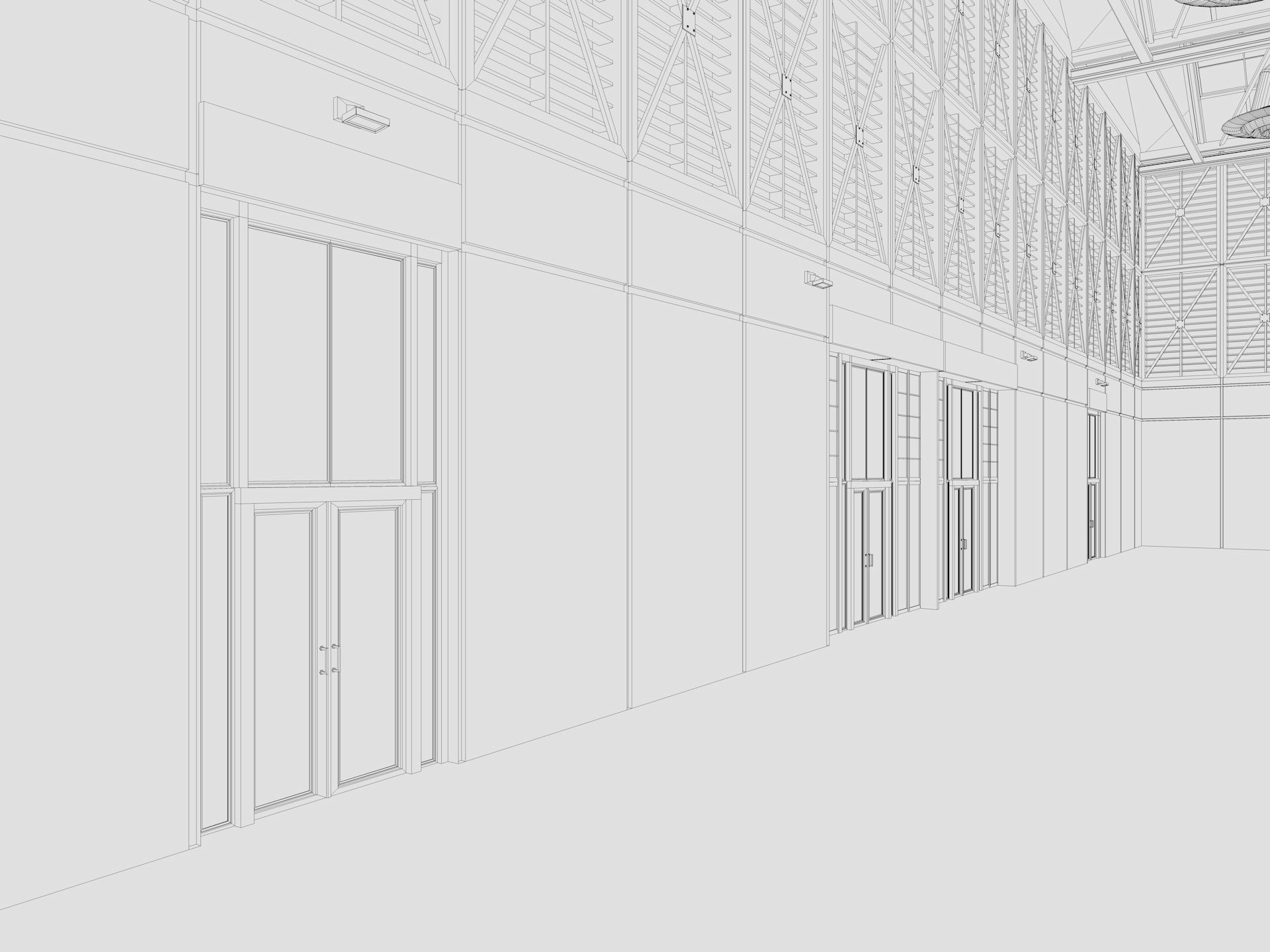 Exhibition Hall 10 interior and exterior 3D model_21