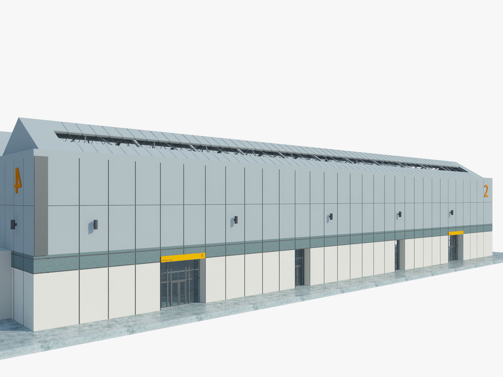 Exhibition Hall 10 interior and exterior 3D model_10