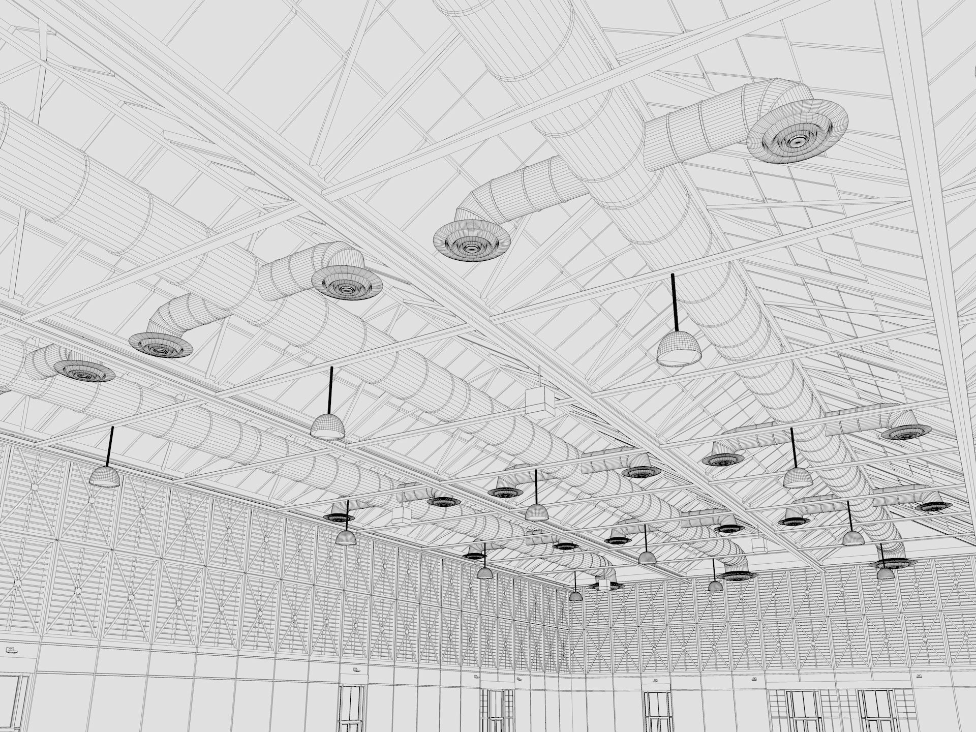 Exhibition Hall 10 interior and exterior 3D model_27