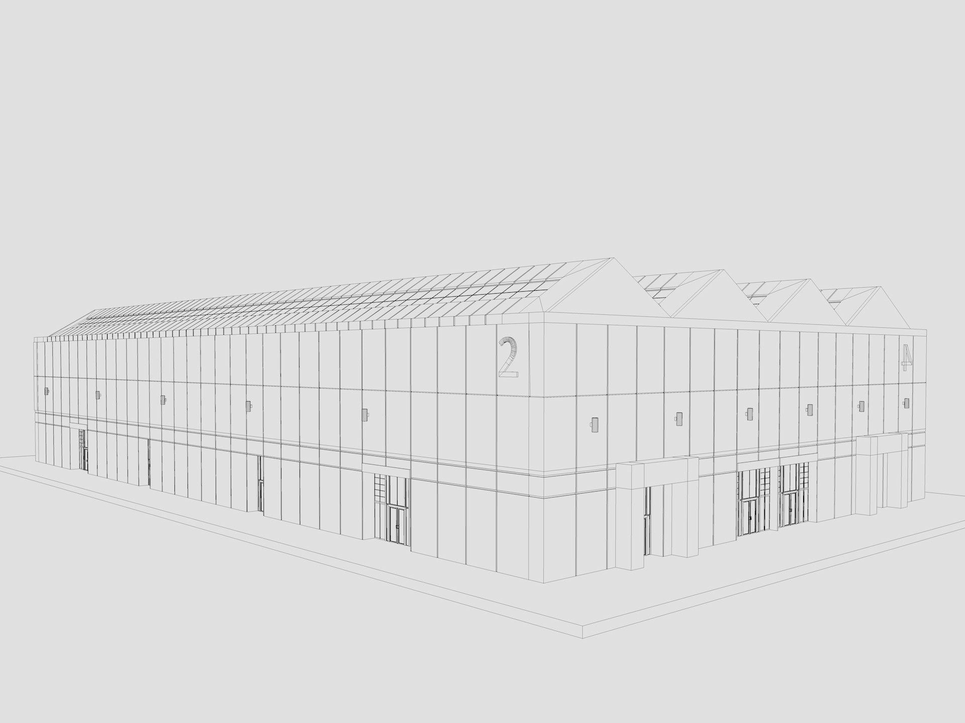 Exhibition Hall 10 interior and exterior 3D model_18