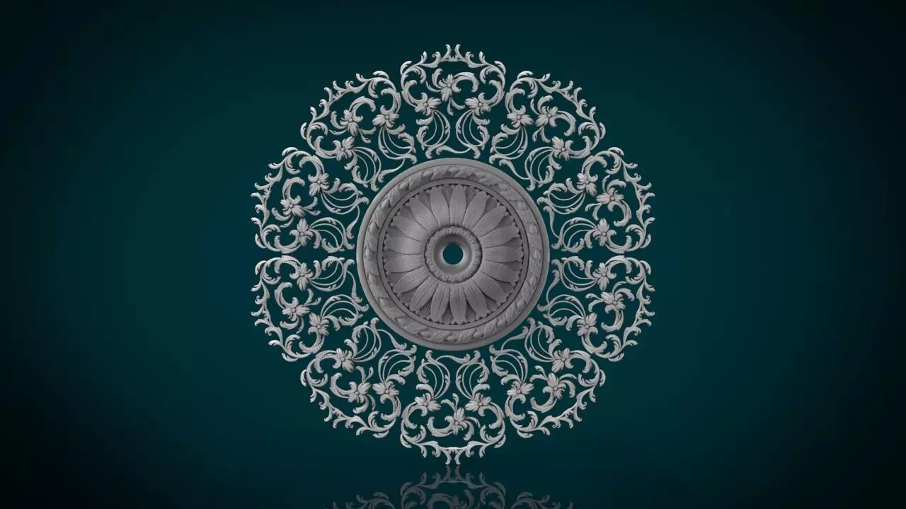 Ceiling Medallion 3D print model_0