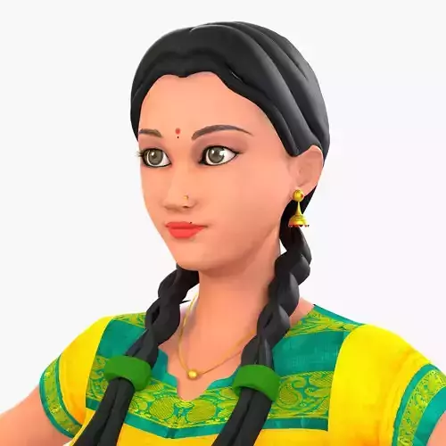 Indian Girl-Anita 3D model